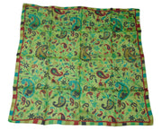 Assorted paisley print pure Silk square scarf