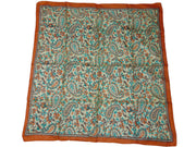 Assorted paisley print pure Silk square scarf