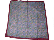 Assorted small flower print pure Silk square scarf