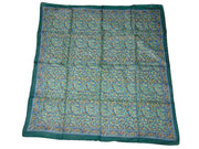 Assorted small flower print pure Silk square scarf