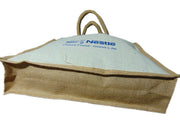 Nestle print jute Gift bag