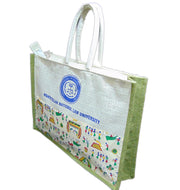 Print Jute & fabric print Design Bags