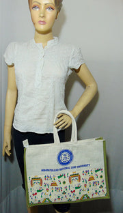Print Jute & fabric print Design Bags