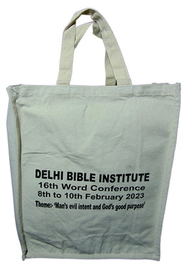 Bible Print Heavy Canvas Shopping Bag