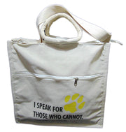 print & logo print Canvas shoulder Bag