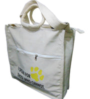 print & logo print Canvas shoulder Bag