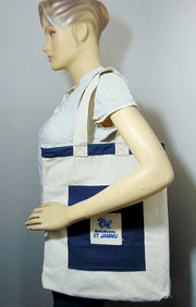 Textile print Canvas Crossbody Bag
