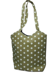 Small Polka-Dot Print canvasTote Bag