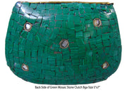 Mosaic Metal Clutch Purse