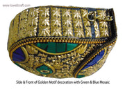Mosaic Brass Vintage Clutch Bag