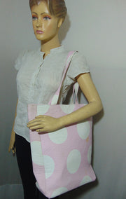 polka dot big Pattern Canvas Beach bag
