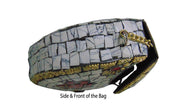 White & Red Mosaic Clutch Bag