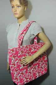 uk print Pattern Canvas Beach bag