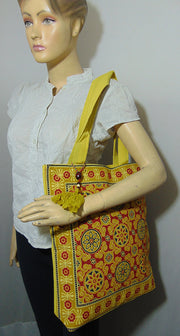 Block print Canvas tote bag