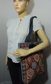 Block print Canvas women tote bag