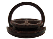heart shape Round shape Wood Collapsible Basket