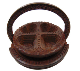 heart shape Round shape Wood Collapsible Basket