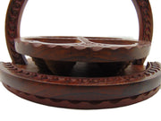 heart shape Round shape Wood Collapsible Basket