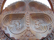 heart shape Round shape Wood Collapsible Basket