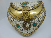 Heart Shape Mosaic Clutch Bag
