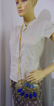 Golden Sling bag Girl party clutch