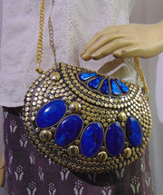 Golden Sling bag Girl party clutch