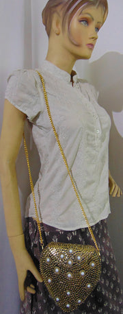 Metal bag bridal Party Sling Clutch