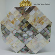 Octagonal Box Clutch Women Shell