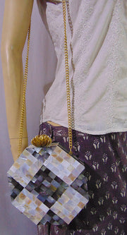 Octagonal Box Clutch Women Shell