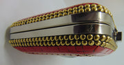 Red Handmade MOP bag Metal