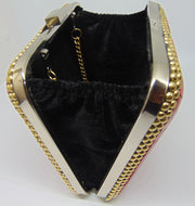 Red Handmade MOP bag Metal