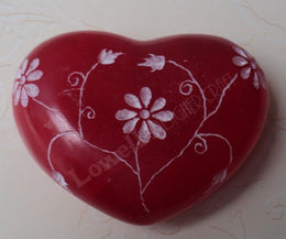 ITALIAN STONE PAPER WEIGHT HEART