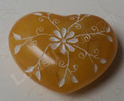 ITALIAN STONE PAPER WEIGHT HEART