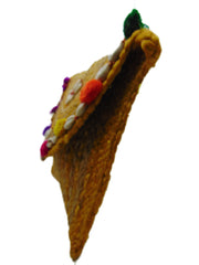 Hand woven Jute fiber clutch bag