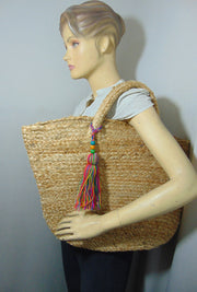 Hand woven Jute beach bag