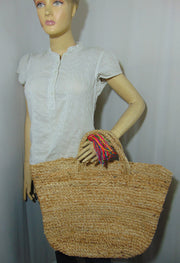Hand woven Jute beach bag