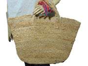 Hand woven Jute beach bag
