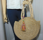 Hand woven Jute beach bag