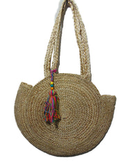 Hand woven Jute beach bag