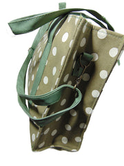polka dot print Canvas Beach bag