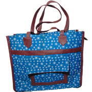 star print Canvas Beach bag