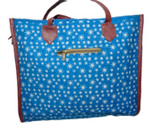 star print Canvas Beach bag