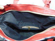 ikat print Canvas Beach bag