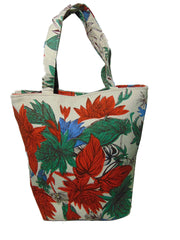 flower Canvas Beach bag