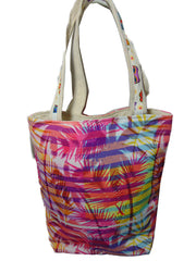 beach print Pattern Canvas Beach bag