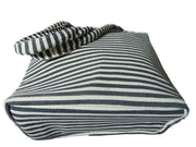stripe design Canvas Beach bag