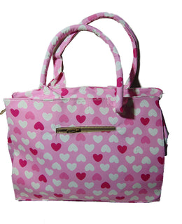 Heart print canvas Beach bag Tote Bag