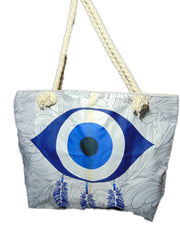Evil eye canvas Beach bag Tote Bag