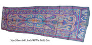 Temple design Print long Silk Scarf