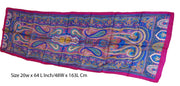 Temple design Print long Silk Scarf
